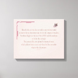 PSALM 1, does not walk in step with the wicked キャンバスプリント