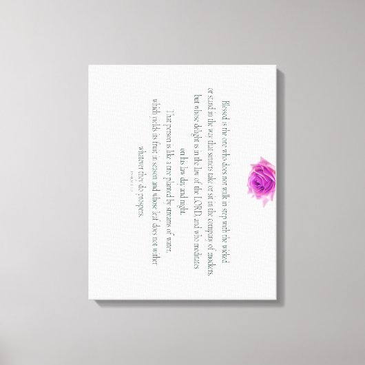 Psalm 1, Flower, キャンバスプリント (正面)