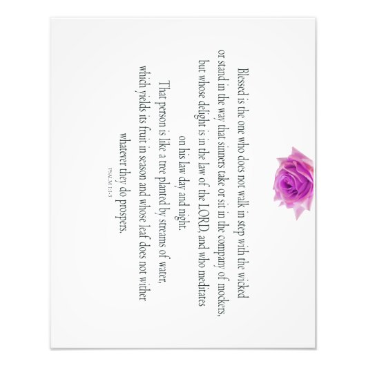 Psalm 1, Flower, フォトプリント (正面)