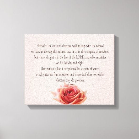 Psalm 1, Law day and Night, Streams of Waters, キャンバスプリント (正面)