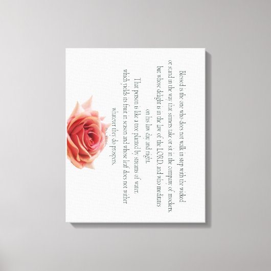 Psalm 1, Law day and Night, Streams of Waters, キャンバスプリント (正面)