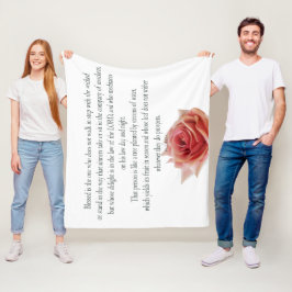 Psalm 1, Law day and Night, Streams of Waters, フリースブランケット