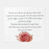 Psalm 1, Law day and Night, Streams of Waters, フリースブランケット (正面(横))