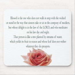 Psalm 1, Law day and Night, Streams of Waters, マウスパッド