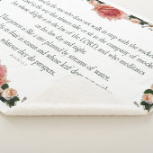 Psalm 1 with Flower Borders シェルパブランケット (3/4)