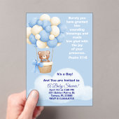 Psalm 21:6 Boy Baby Shower Invitation アクリル招待状 (インサイチュ (ポータブル))