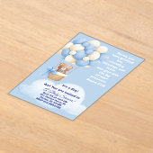 Psalm 21:6 Boy Baby Shower Invitation アクリル招待状 (レイダウン)