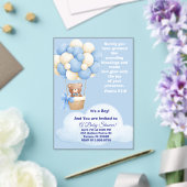 Psalm 21:6 Boy Baby Shower Invitation アクリル招待状 (インサイチュ (ウェディング))