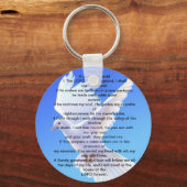 Psalm 23でボタンのキ書ーチェインを切る キーホルダー (正面)