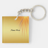 Psalm 23キーチェパーソナライズされたーン キーホルダー (裏面)