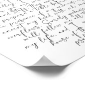 Psalm 23スクリプトフォント ポスター (角)