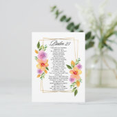 Psalm 23フローラ幾何学模様 シーズンポストカード (スタンド正面)