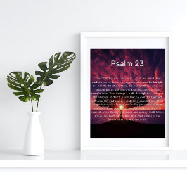 Psalm 23ポスタ感動的ー ポスター