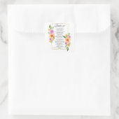 Psalm 23幾何学的フローラフレーム聖なる書物、 経典 スクエアシール (バッグ)