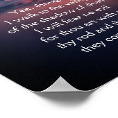 Psalm 23暗い谷の風景 ポスター (角)