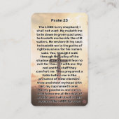 Psalm 23照光十字記念祈りの言葉カード 名刺 (正面)