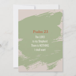 Psalm 23聖なる書物、 経典カード – プリントまたはダウンロード 招待状
