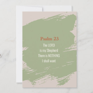 Psalm 23聖なる書物、 経典カード – プリントまたはダウンロード 招待状