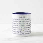 Psalm 23聖書の詩クラシックMug, 11 oz Coffee Mug マグカップ (中央)