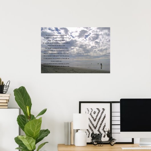 Psalm 23 ポスター (ホームオフィス)