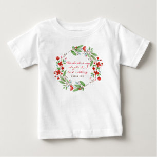 Psalm 23:1 – 聖書の詩 – ベビートップ ベビーTシャツ