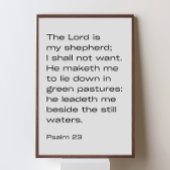 Psalm 23:1–2 – Desert Faith Minimalist Poster ポスター
