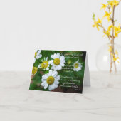 Psalm 23:1-3フローラ勇気付けられるカード カード (黄色い花)