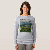 Psalm 23:1 Bible Verse Women's Long Sleeve Tee Tシャツ (正面フル)
