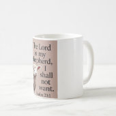 Psalm 23:1 Christian Lamb Coffee Mug コーヒーマグカップ (正面右)