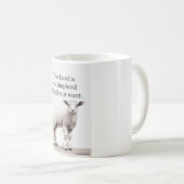Psalm 23:1 Christian Lamb Coffee Mug コーヒーマグカップ (正面右)