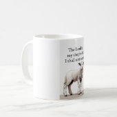 Psalm 23:1 Christian Lamb Coffee Mug コーヒーマグカップ (正面左)