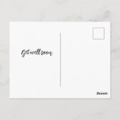 Psalm 23:1 Floral Greeting Card ポストカード (裏面)