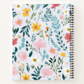 Psalm 23:1 Floral Journal ノートブック (裏面)