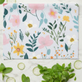 Psalm 23:1 Floral Kitchen Towels キッチンタオル (折り畳み)