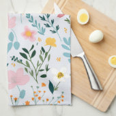 Psalm 23:1 Floral Kitchen Towels キッチンタオル (四つ折り)