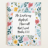 Psalm 23:1 Floral Planner プランナー手帳 (正面)