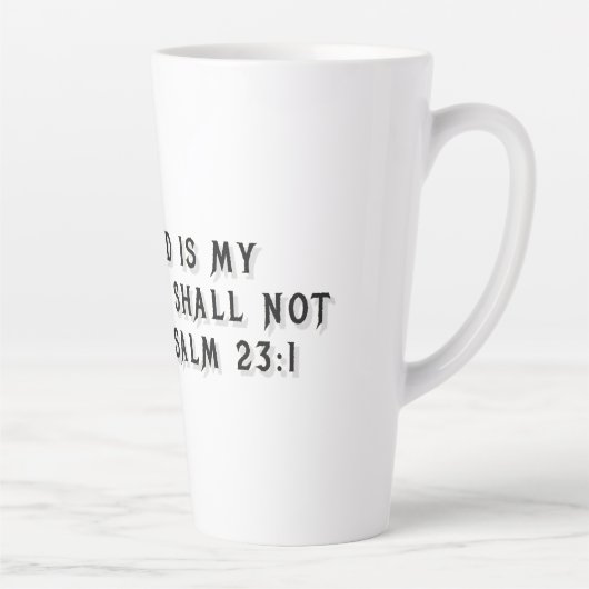 Psalm 23:1 Gift Mug カフェラテマグ (右)
