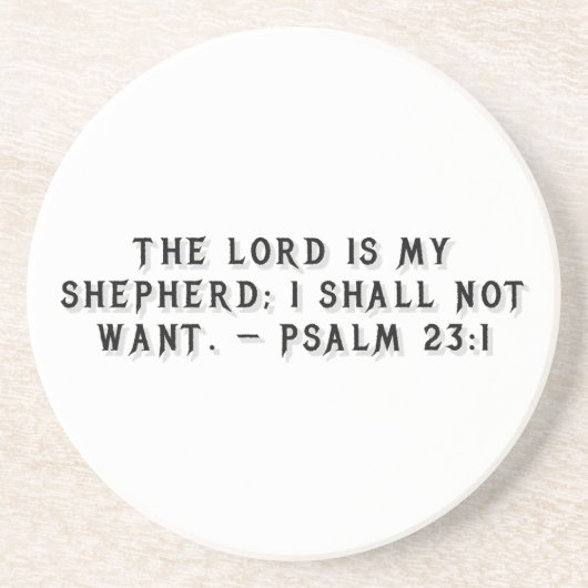 Psalm 23:1 Gift Mug コースター (正面)