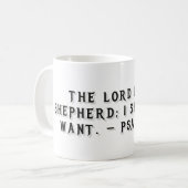 Psalm 23:1 Gift Mug コーヒーマグカップ (正面左)