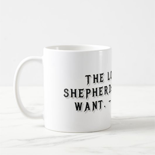 Psalm 23:1 Gift Mug コーヒーマグカップ (左)