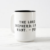 Psalm 23:1 Gift Mug ツートーンマグカップ (正面左)