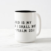Psalm 23:1 Gift Mug ツートーンマグカップ (正面右)
