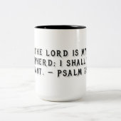Psalm 23:1 Gift Mug ツートーンマグカップ (中央)