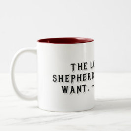 Psalm 23:1 Gift Mug ツートーンマグカップ