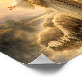 Psalm 23:1 Jesus as Shepherd Poster ポスター (角)