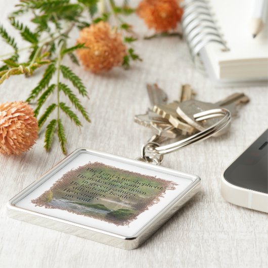 PSALM 23:1 - Keychain キーホルダー (側面)