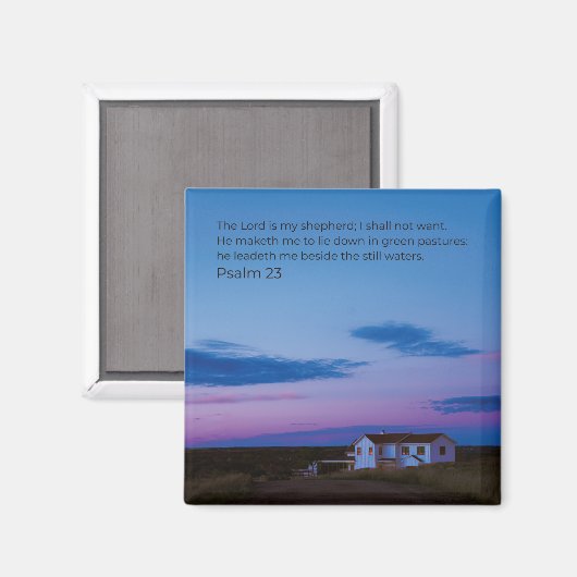 Psalm 23:1 KJV Scripture – Desert Faith Collection マグネット (正面/裏面)