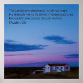 Psalm 23:1 KJV Wall Art – Scripture Poster ポスター (正面)