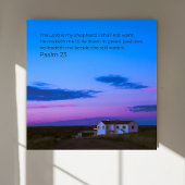 Psalm 23:1 KJV Wall Art – Scripture Poster ポスター