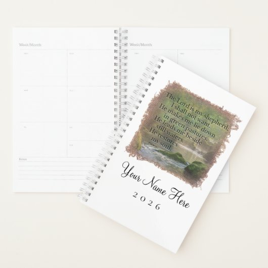 PSALM 23:1 - Personalized Day Planner プランナー手帳 (ディスプレー)